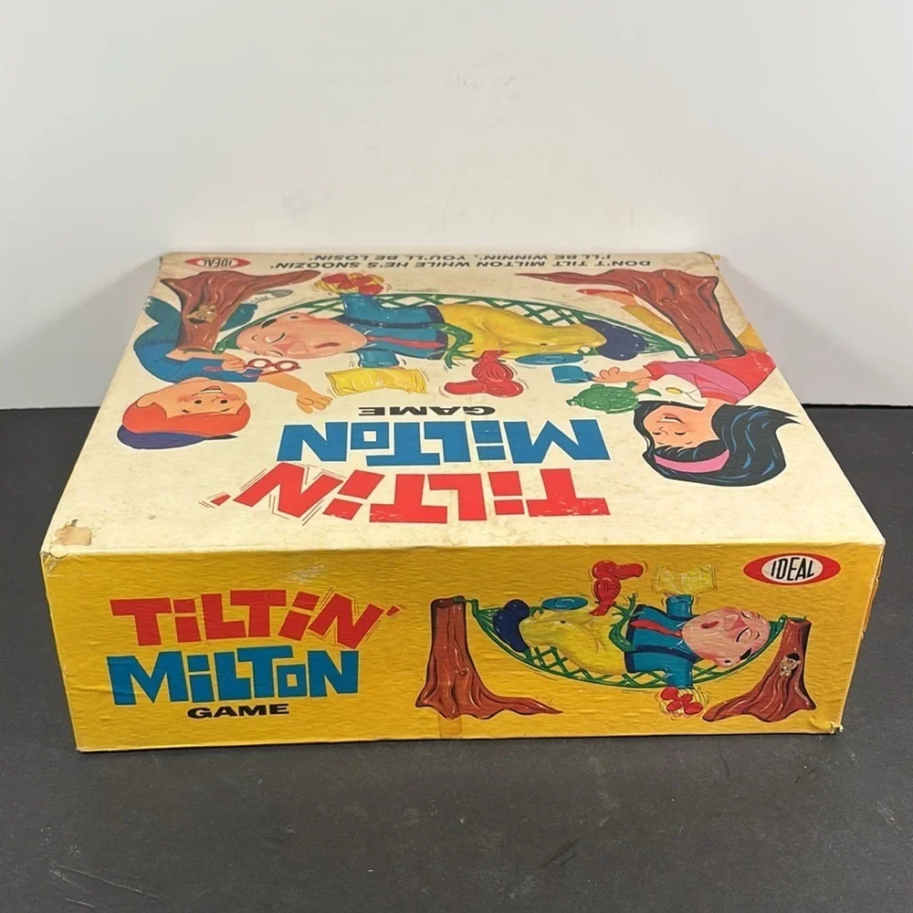 Vintage 1969 Tiltin’ Milton Game by Ideal – Balance Skill Game with Pieces
